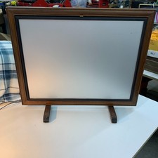 vintage tabletop wooden frame screen for slide projector