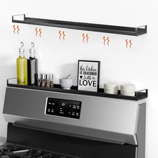 4X Strong Magnetic Shelf for Stove Top, 30" Adjustable Oven Shelf Spice Rack ove