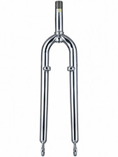 Fork NOS 26" 1-1/8" Threaded, Black Chrome, Steer Tube Length 125mm