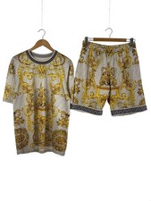 FENDI 22SS/Mesh Set-up/XL/Pants Size: L/Polyester/Yellow/FAF649 AKGW Used