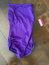 NWT Motionwear Small Adult Purple Sparkle Design Ballet Dance Leotard