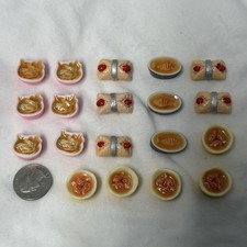 Lot Dollhouse Miniature Food Dishes desserts Soup Realistic 1:6 1:12 M2D