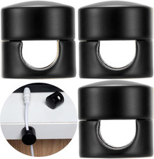 3 Sets Charger Holders for Cords, Matte Black Color Adjustable Cable Anchor Hold