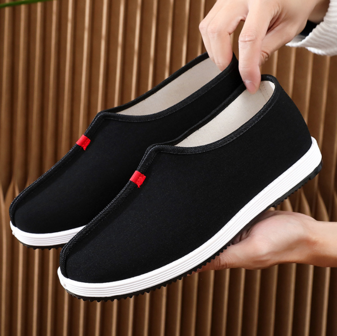 SAOLA Nuove scarpe stile cinese uomo cotone panno scarpe suola gomma antiscivolo scarpe casual