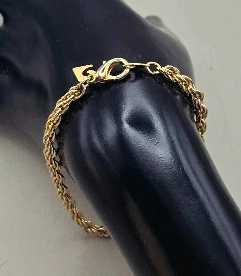 Pierre Cardin Armband vergoldet Edelstahl Vintage 60er–80er ungetragen 18,8 cm - Bild 2 von 4