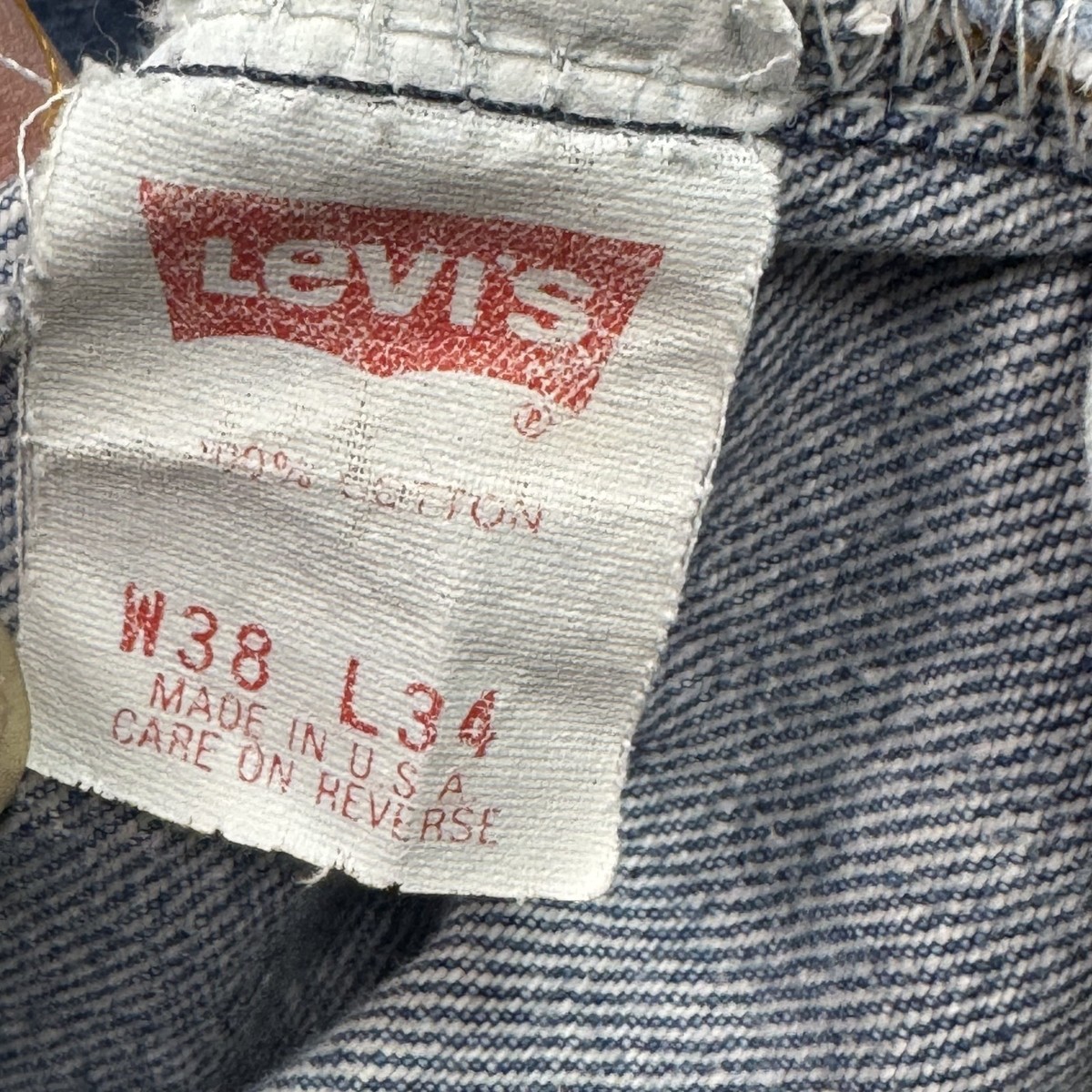 Vintage Levis 501 Jeans Men 36x34 Blue 90s Made USA Pants
