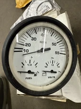 Faria  Speedometer , Fuel , Volt  Gauge GSc281? 4 1/4 Inch 3 In 1