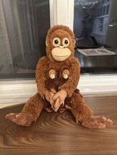 IKEA DJUNGELSKOG Orangutan Soft Toy - Brown 104.028.41 2 Mini Punch Monkeys