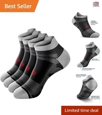 Ankle Compression Socks Nylon Spandex Large-XLarge for Running & Sports