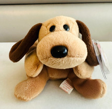 Ty Beanie Baby Bones Dog 1994 Vintage Plush w/ Tag Protector Beanie Babies