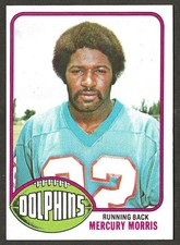 1976 Topps #315 MERCURY MORRIS Miami Dolphins EXMT 04