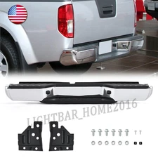 For 2005-2021 Nissan Frontier Complete Rear Bumper Assembly Chrome W/O Sensor