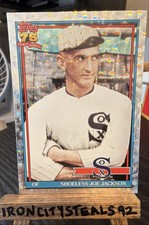 2026 Topps Series 1 - 1991 Topps Baseball Joe Jackson #T91-27 Crackle Foilboard