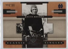2008 Donruss Classics Classic Singles 452/1000 Knute Rockne #CS-7 14pi