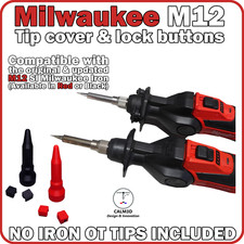 Milwaukee M12 SI Soldering iron tip protector & power button lock - Free P&P