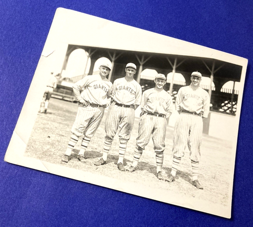 Antica foto baseball anni '20 New York Giants "George Kelly" originale e rara! - Foto 4 di 6