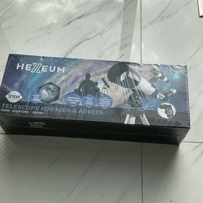 HEXEUM Refractor Telescope 70mm Aperture 150x Glass Optics Altazimuth Tripod