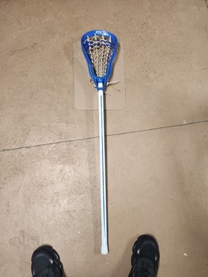 Vintage Used Factory Blue Stx HI-WALL Lacrosse Stick
