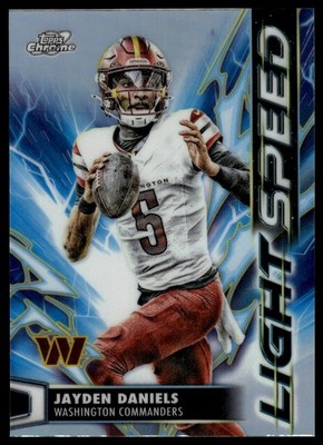 2025 Topps Chrome Cosmic #LS-10 Jayden Daniels Light Speed