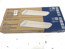 2PK Lithonia Lighting 2FT 3000 Lumens LED Low Profile Wraparound Light 4000K