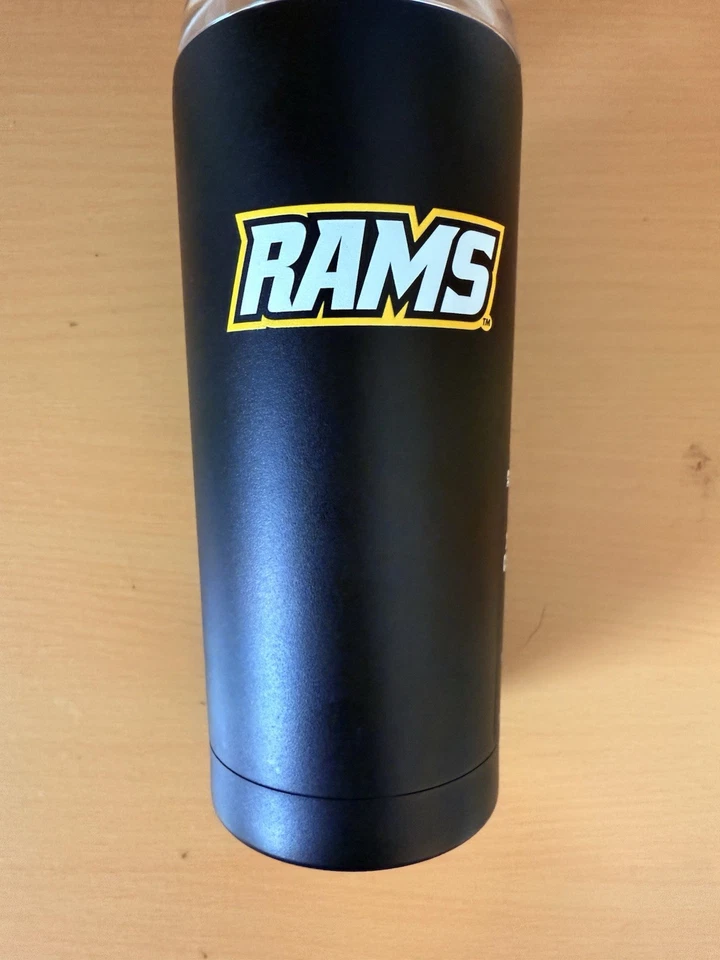 Vaso de viaje de acero inoxidable VCU Rams 20 oz negro con tapa - Virginia Commonwea Foto 2 de 4