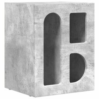 Elst Nachttisch Beton Grau 40X35X50 Cm Holzwerkstoff