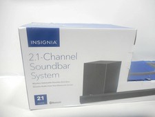 Insignia- 2.1-Channel 80W Soundbar System with Wireless Subwoofer, Black NEW