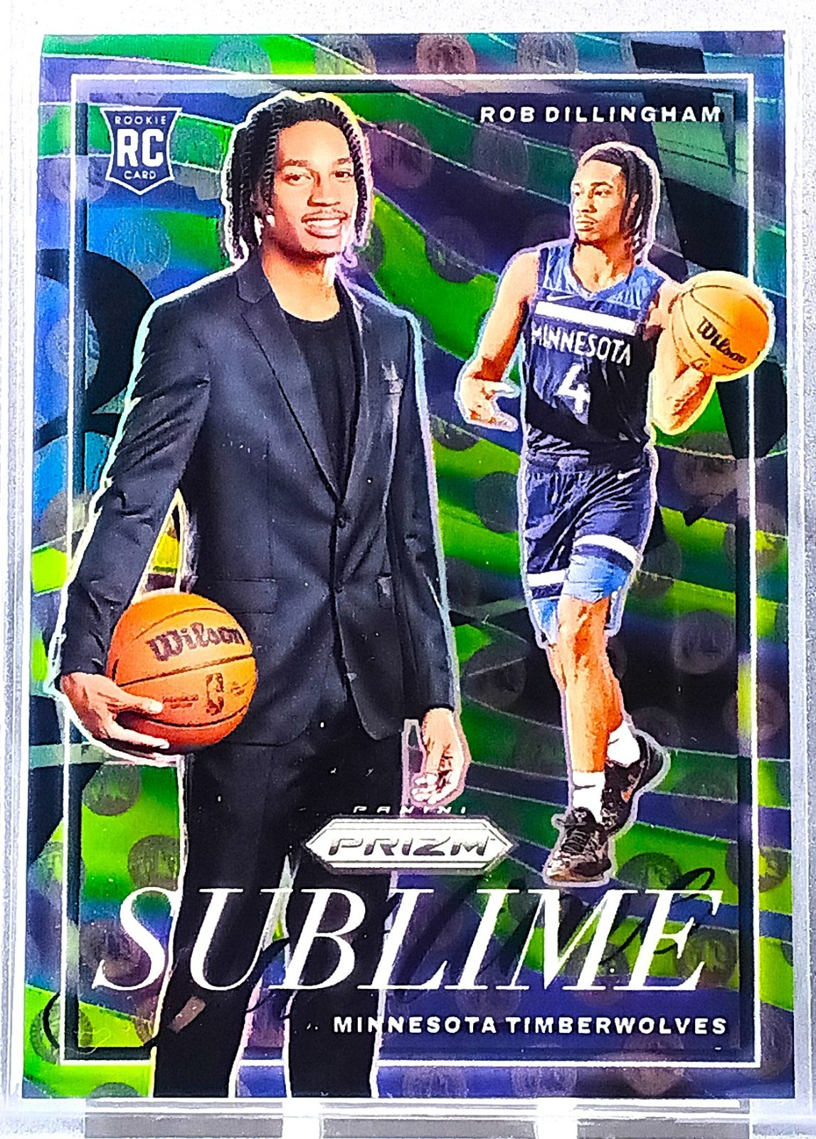 2024-25 Panini Prizm Rob Dillingham Sublime #24 Case Hit SSP