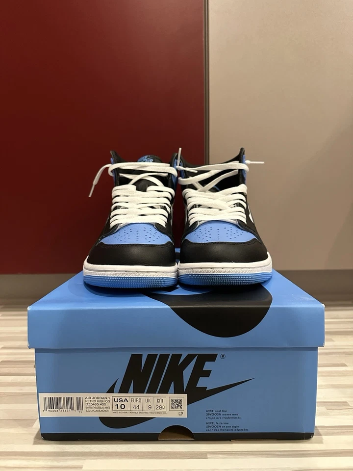 Nike Air Jordan 1 Retro High OG University Blue UNC Toe EU 44 / US 10 - Bild 2 von 4