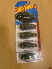 Lot of 4 HOT WHEELS NIGHT SPEED JJK87-N9C0G 2018 HONDA CIVIC TYPE R GREEN 11/250