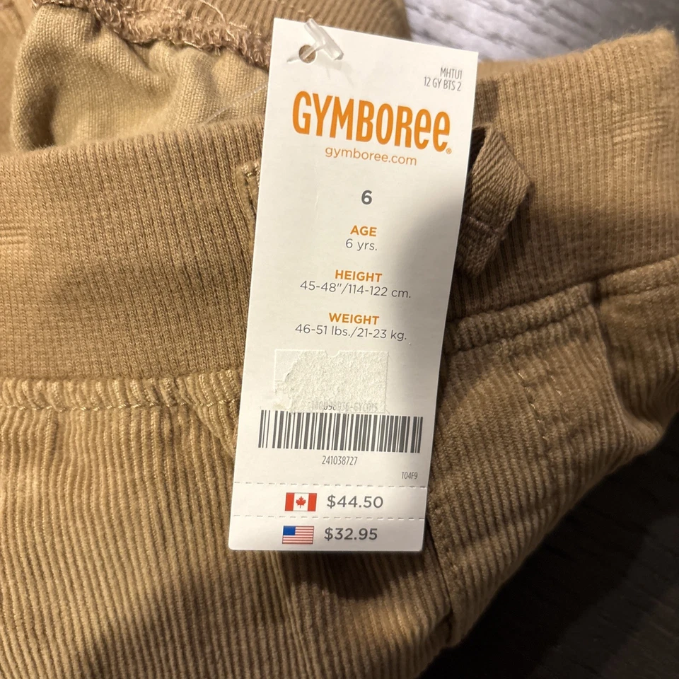 Pantalones Gymboree Cargo Pana Caqui Oscuro Talla 6 Nuevos con Etiquetas Foto 4 de 4