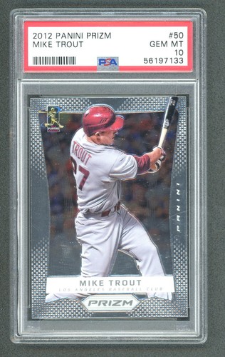2012 Panini Prizm Mike Trout #50 PSA 10 Gem Mint