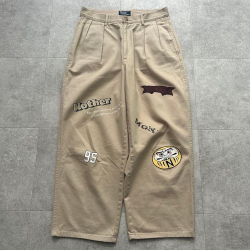 Ralph Lauren POLO by Ralph Lauren One-Tuck Chino Cargo Shorts, Men's Size W31 cotton Beige type Vintage Second Hand