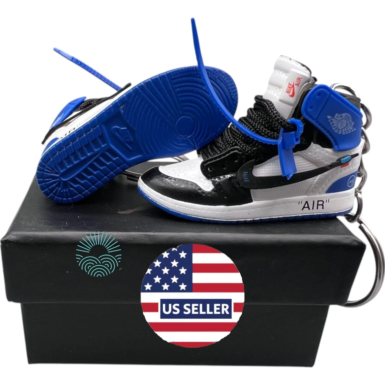 Porte clés Chaussures Mini Jordan / AJ Sneaker Trainer Keyrings   Mini Porte clés Chaussures 3D