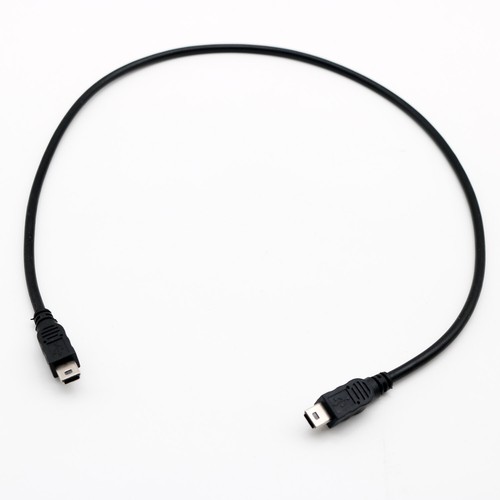 USB Mini 5 Pin Male to Mini USB 5 Pin Male Extention Adapter Cord M/M Cable 50cm - Picture 2 of 10