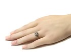 14k white gold .18ct VS1 G semi mount engagement ring 4.5g vintage size 5 estate — photo 7