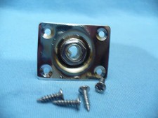 CHROME RECTANGLE GUITAR OUTPUT JACK PLATE SOCKET GUITAR PARTS USA SHIPPING