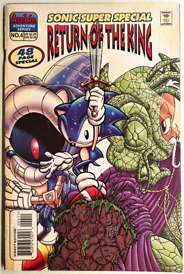 SONIC The HEDGEHOG SUPER SPECIAL Comic Book 1998 #4 RETURN OF THE KING Baged VG
