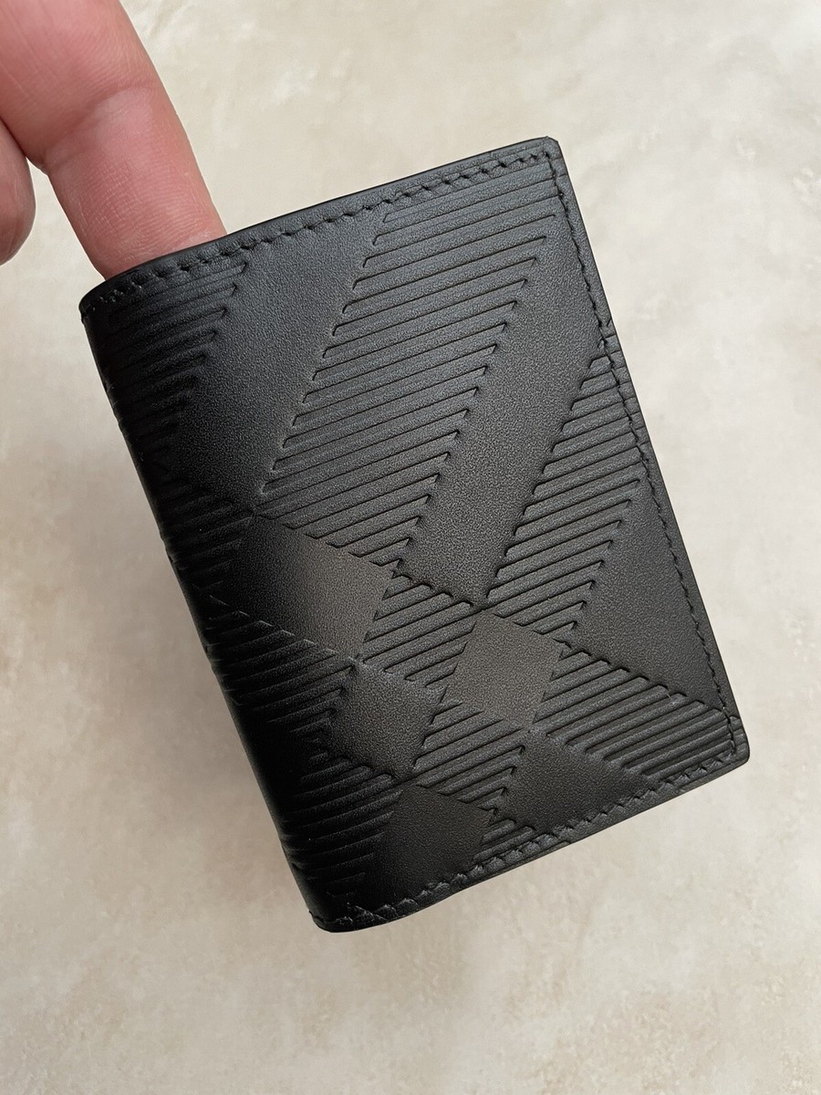 Burberry Embossed Check Bifold Card Case UK