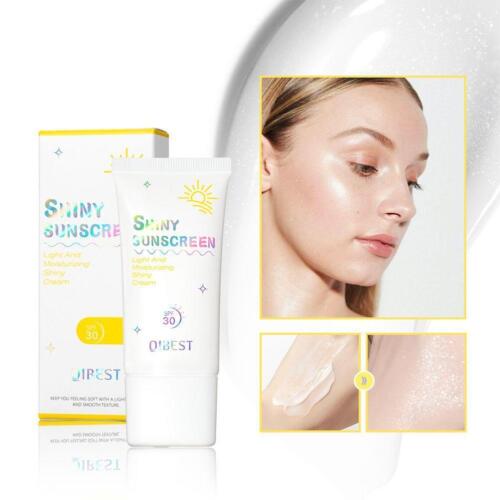 QIBEST 2 In1 Shiny Sunscreen Pearlescent Brightening + Protection B0 New R9 W1U3 - Picture 6 of 14