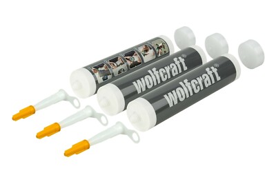 Wolfcraft  Leerkartuschen   3 Stück   passend auf wolfcraft  Kartuschenpresse   