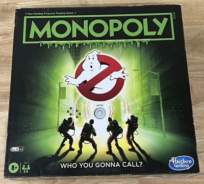 Monopoly Ghostbusters Boardgame with Sounds Hasbro Parker Brothers NEW OPEN BOX