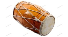 Indian Wooden Traditional Bina Dholak no. 39 Mini Musical Instrument