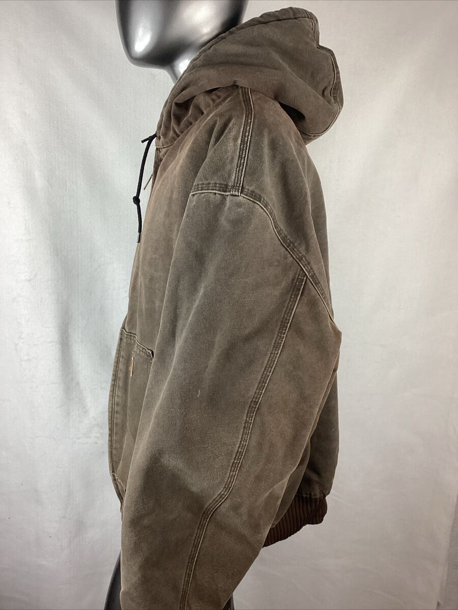 VTG Carhartt J130 CHT Fleece Lined Full Zip Distressed VTG Carhartt J130 CHT Fleece Lined Full Zip Distressed