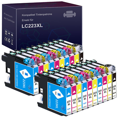 XL Druckerpatronen kompatibel für Brother LC223 LC225 MFC-J480DW MFC-J5320DW...