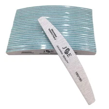 50pcs 2 Side Nail Sandpaper File Sanding 180/180 Nail Buffer Glitter Manicure