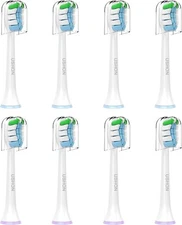 Replacement Toothbrush Heads Compatible with Phillips Sonicare Snap-on 8 Pack