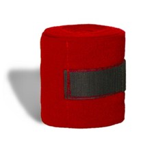 Fleece Polo Wraps-Set of 4 Red #38004