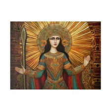 Matte Canvas, Stretched, 0.75" Persian Fusion 