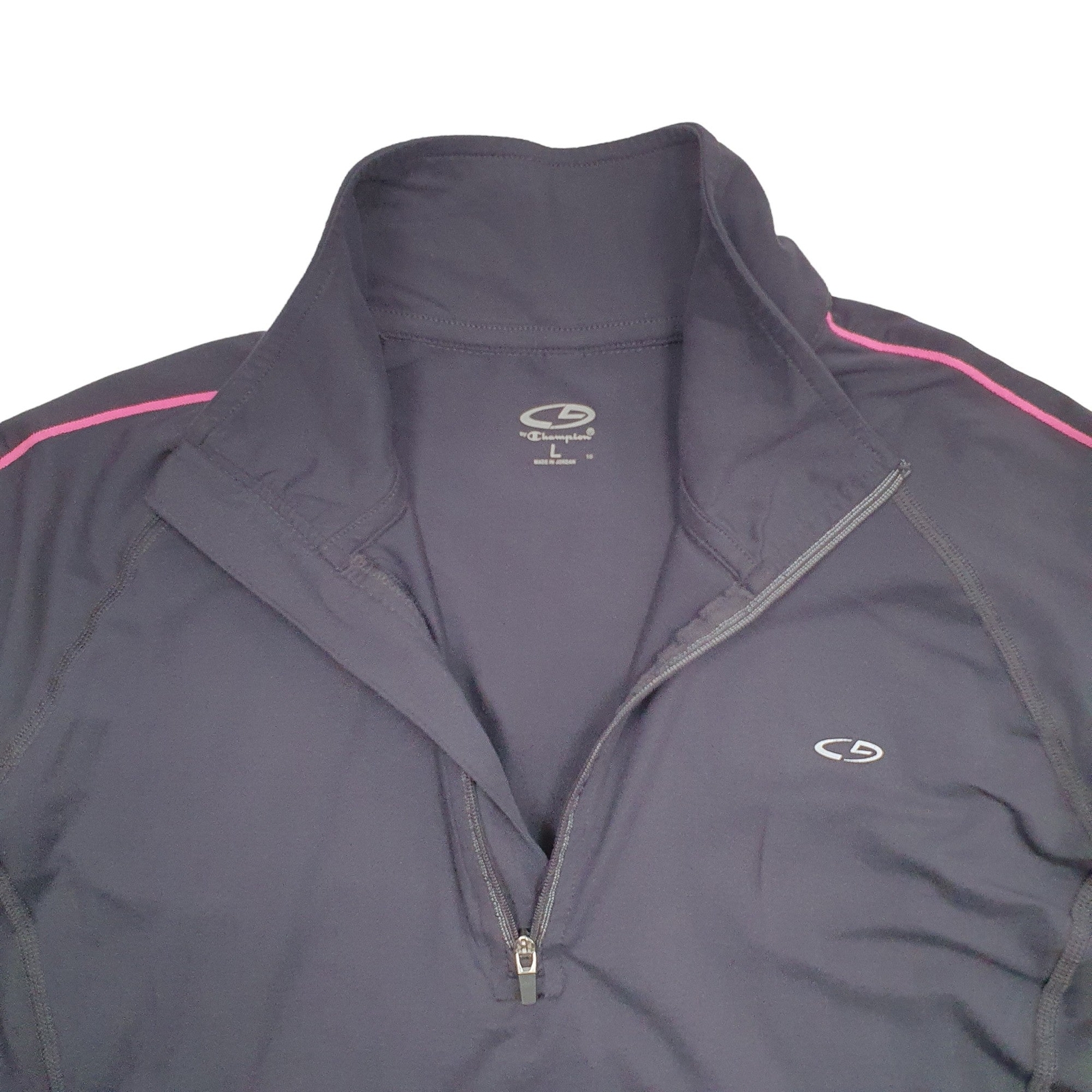 CHAMPION 1/4 Quarter Zip Active Running Jumper Sweatshirt Womens L image 2